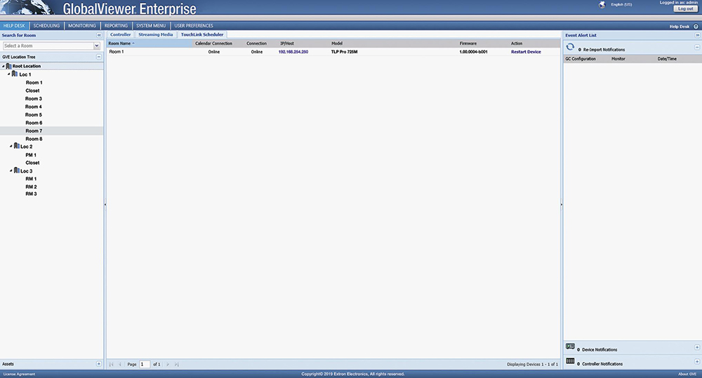 Help desk - TLS panels