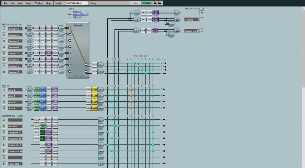 DSP Configurator Software Screen Shot