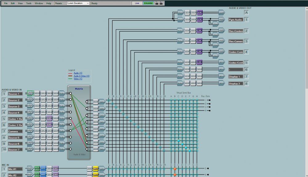 DSP Configurator Software Screen Shot