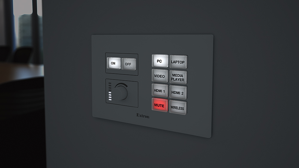 Backlit buttons provide easy operation in low-light environments