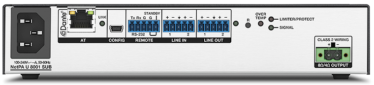 NetPA U 8001 SUB - Rear