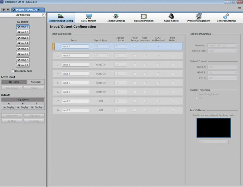 IN1608 IPCP MA 70 -  Input/Output Configuration