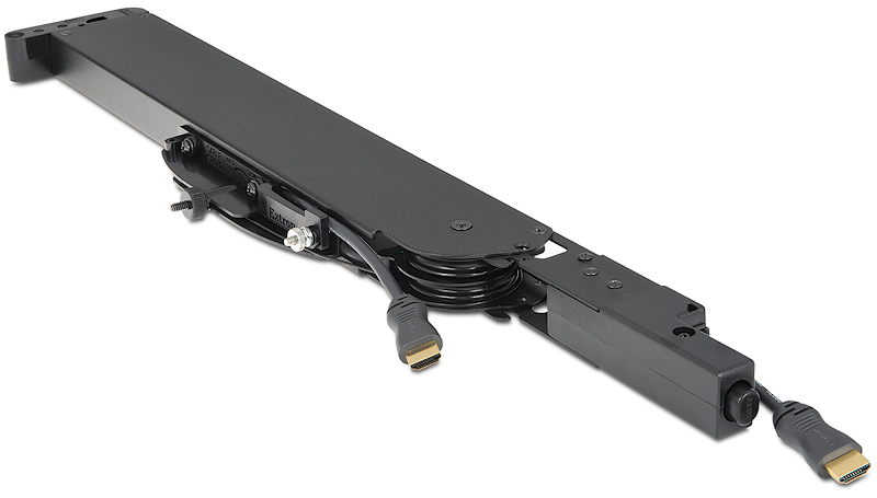 Convenient, easy-to-install cable retraction system for AVEdge 100, Cable Cubby® Series, and select TouchLink® enclosures, as well as the TMK 120 R Table Mount Kit