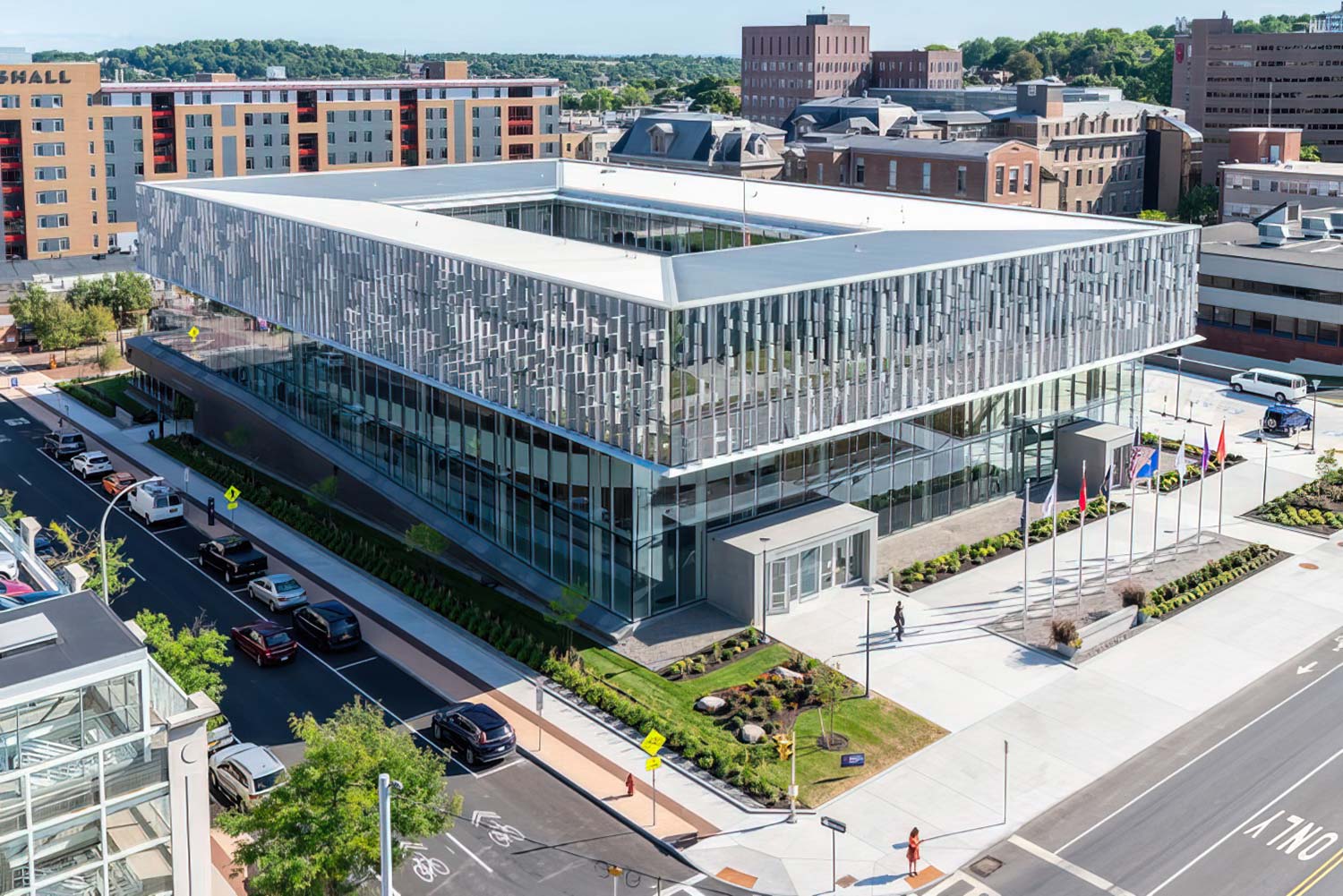 The K. G. Tan Auditorium is in heavy use as the community and the state and federal agencies increasingly hold in-person events at Syracuse University’s National Veterans Resource Center.