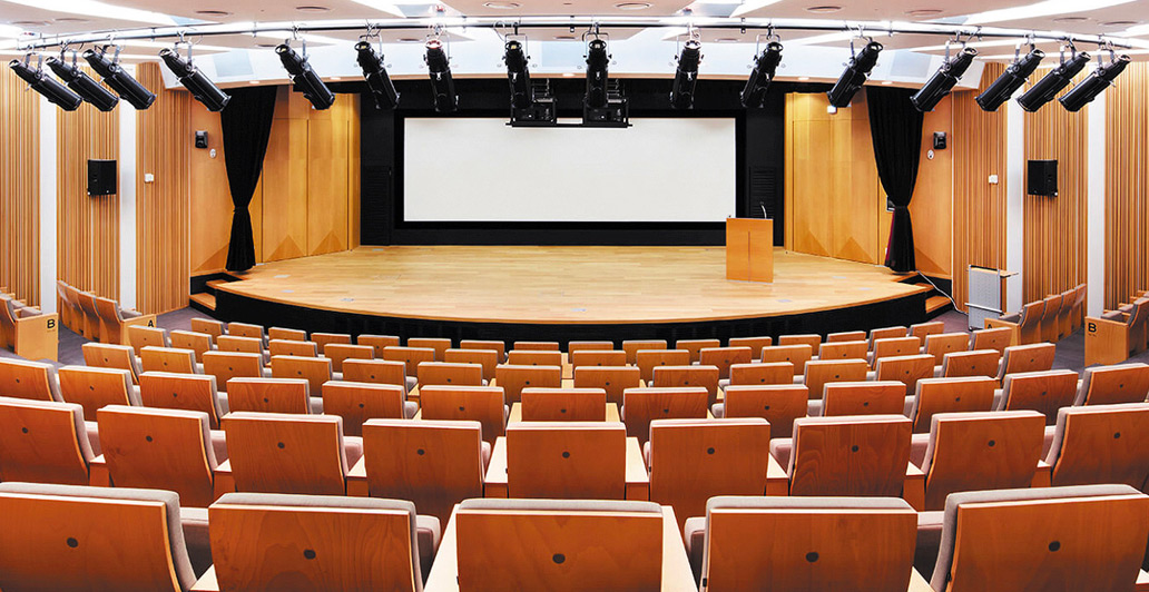 A large auditorium.